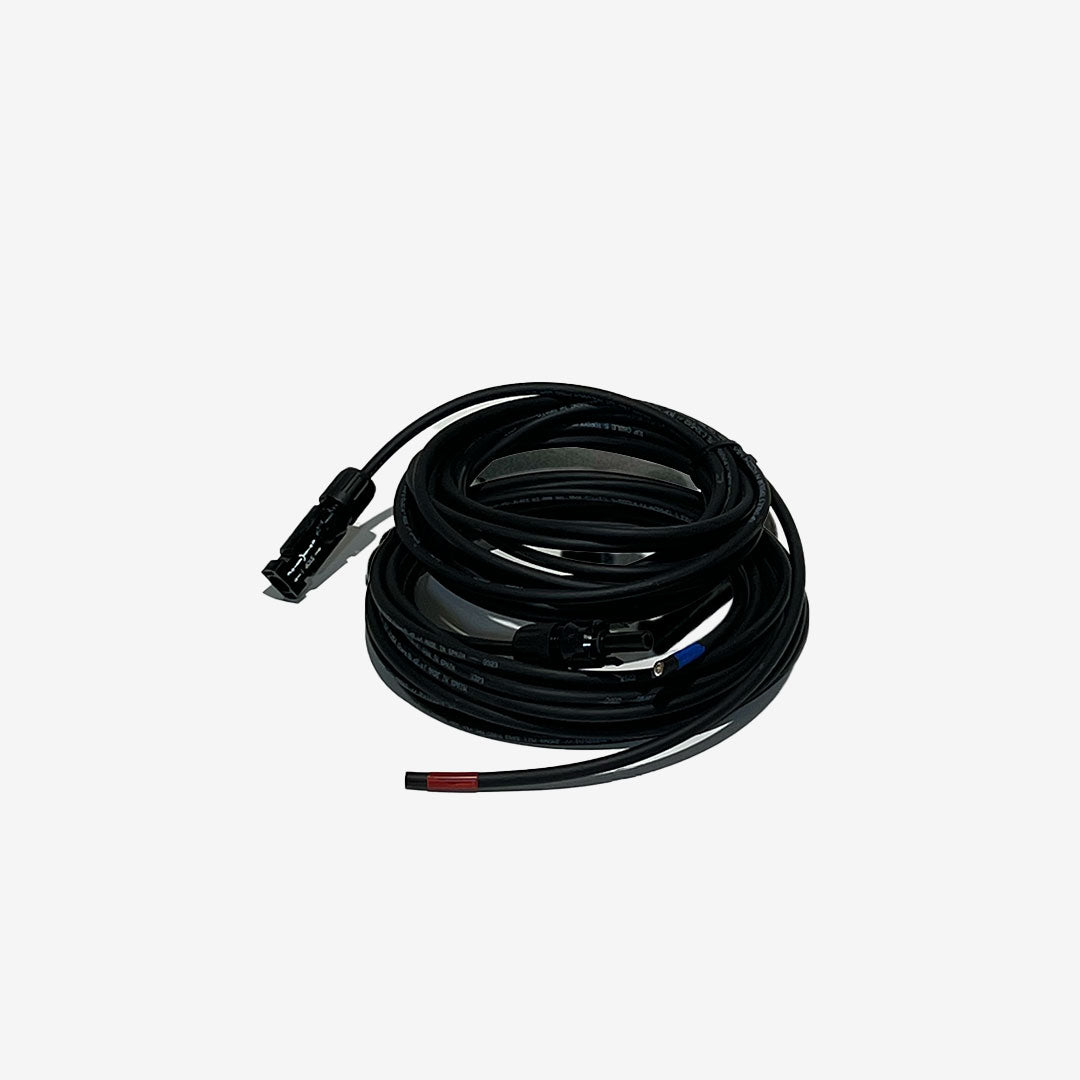 Kit Câble Solaire 6mm² Noir + 1 Paire de Connecteurs MC4