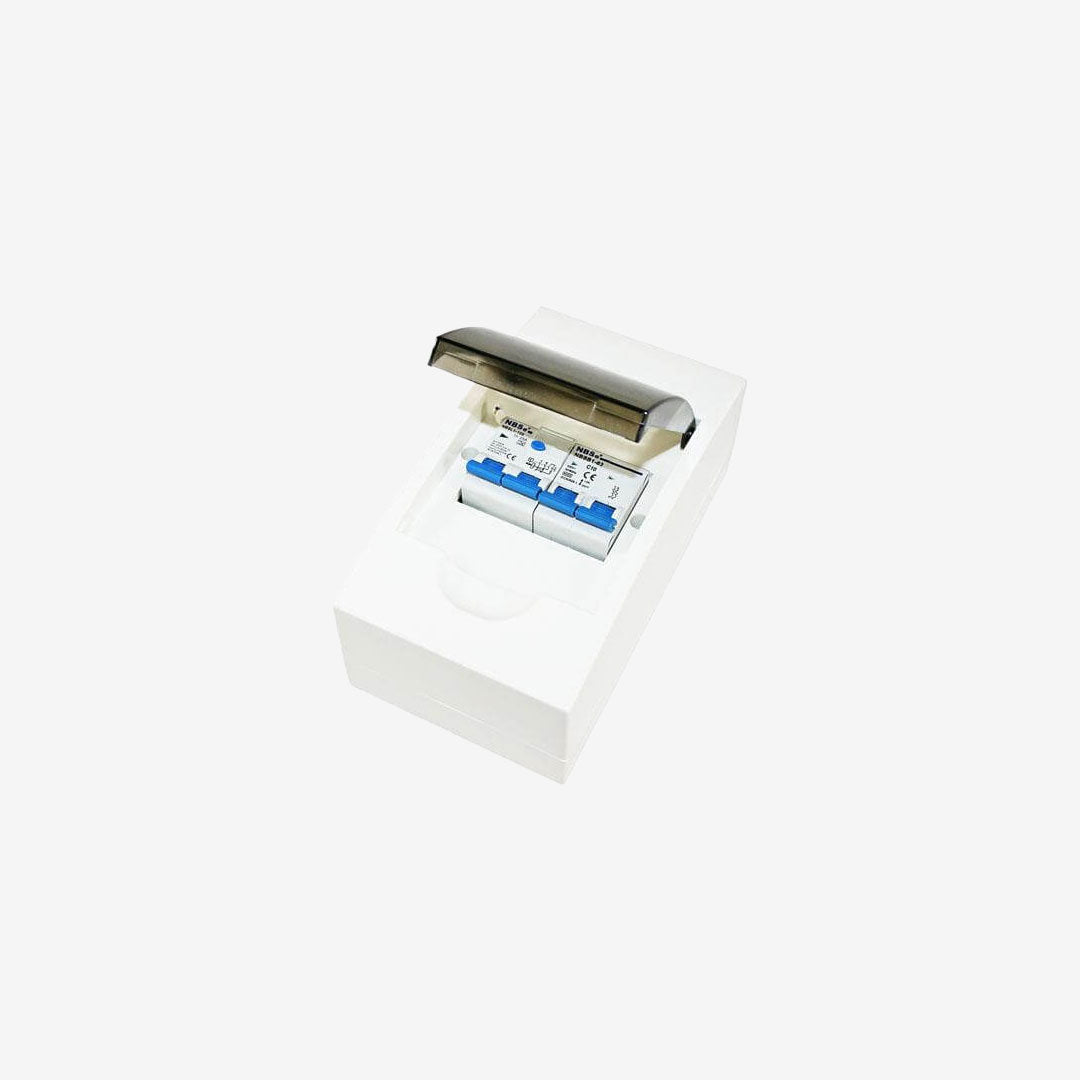 Coffret disjoncteur 10A + Différentiel 30mA HABA