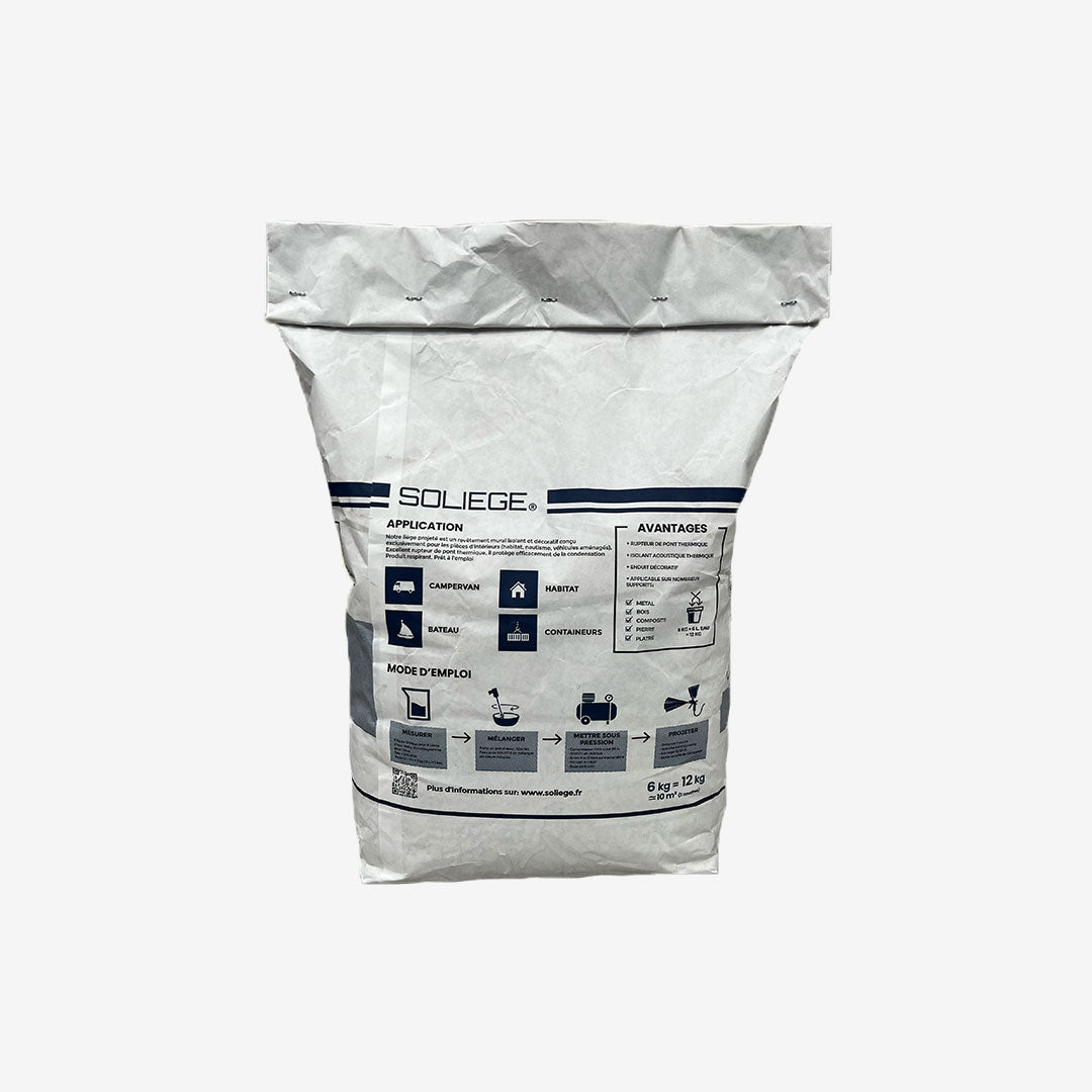 Soliège - liège à projetée en sac de 6 Kg