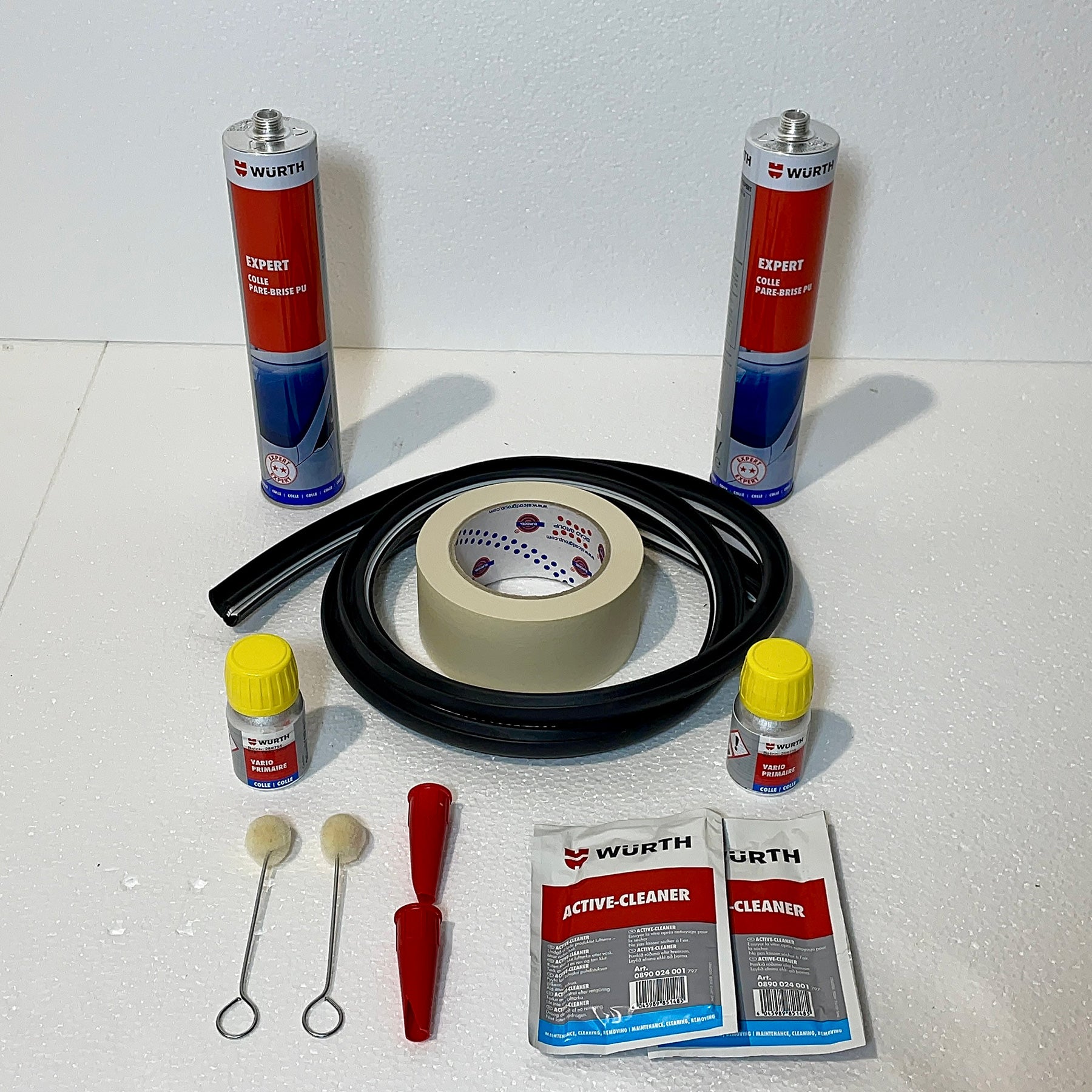 Pack consommable pour installation de vitrage pour van