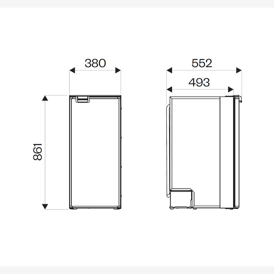 Réfrigérateur à compression 12 / 24v CR86 Indel B 86L