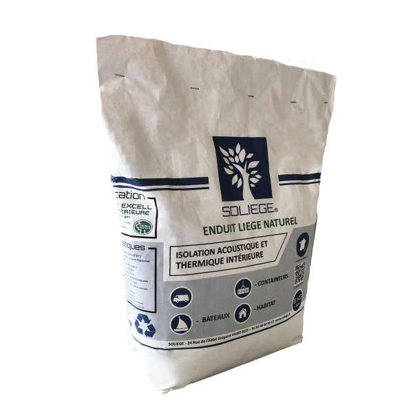 Pack isolation L1H2 liège projeté - laine de mouton